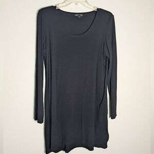 Eileen‎ Fisher Women's Dress Long Sleeve Viscose Lycra Comfy Quiet Luxury Large